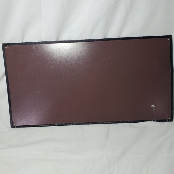 Auto Racing Game Vintage 1995 Retro Car Metal Sign Desperate Enterprises RARE - Picture 4 of 6